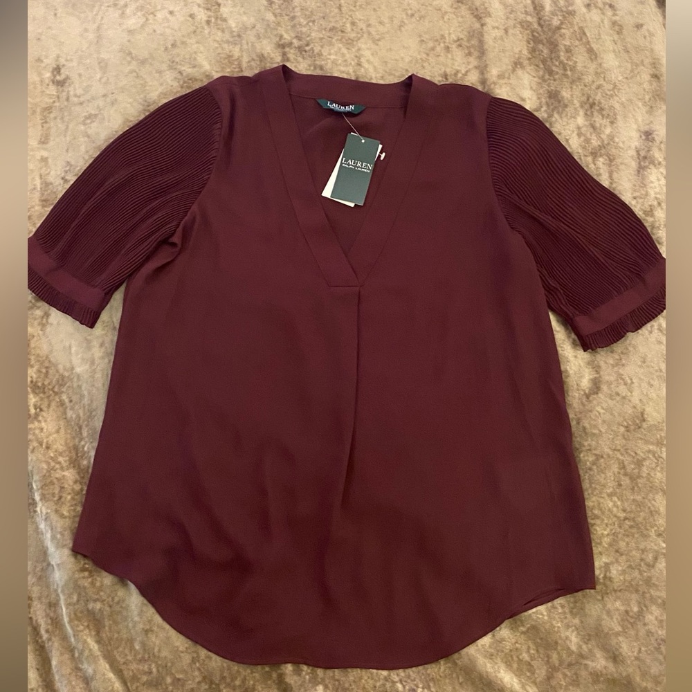 RALPH LAUREN BURGUNDY SHIRT